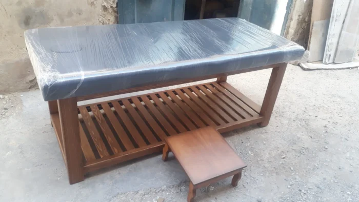 تخت ثابت ماساژ چوبی